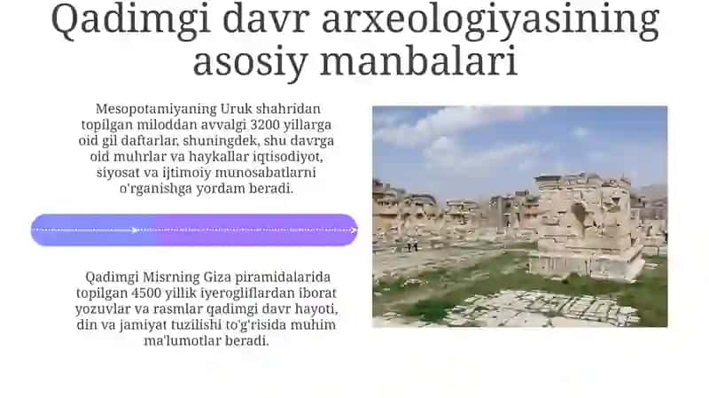 Qadimgi davr arxeologik topilmalar 4
