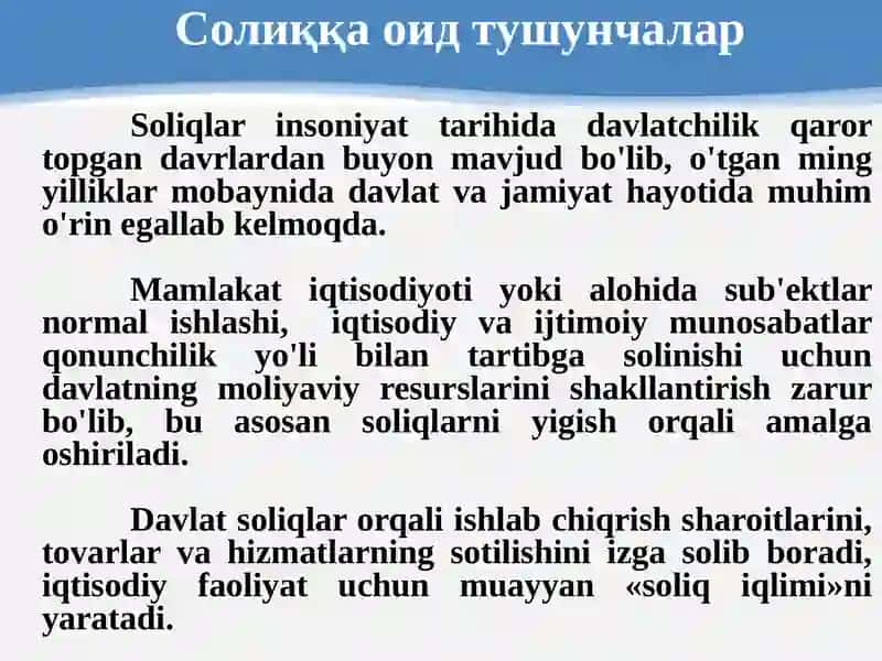 Soliqlar va soliqqa tortish 4