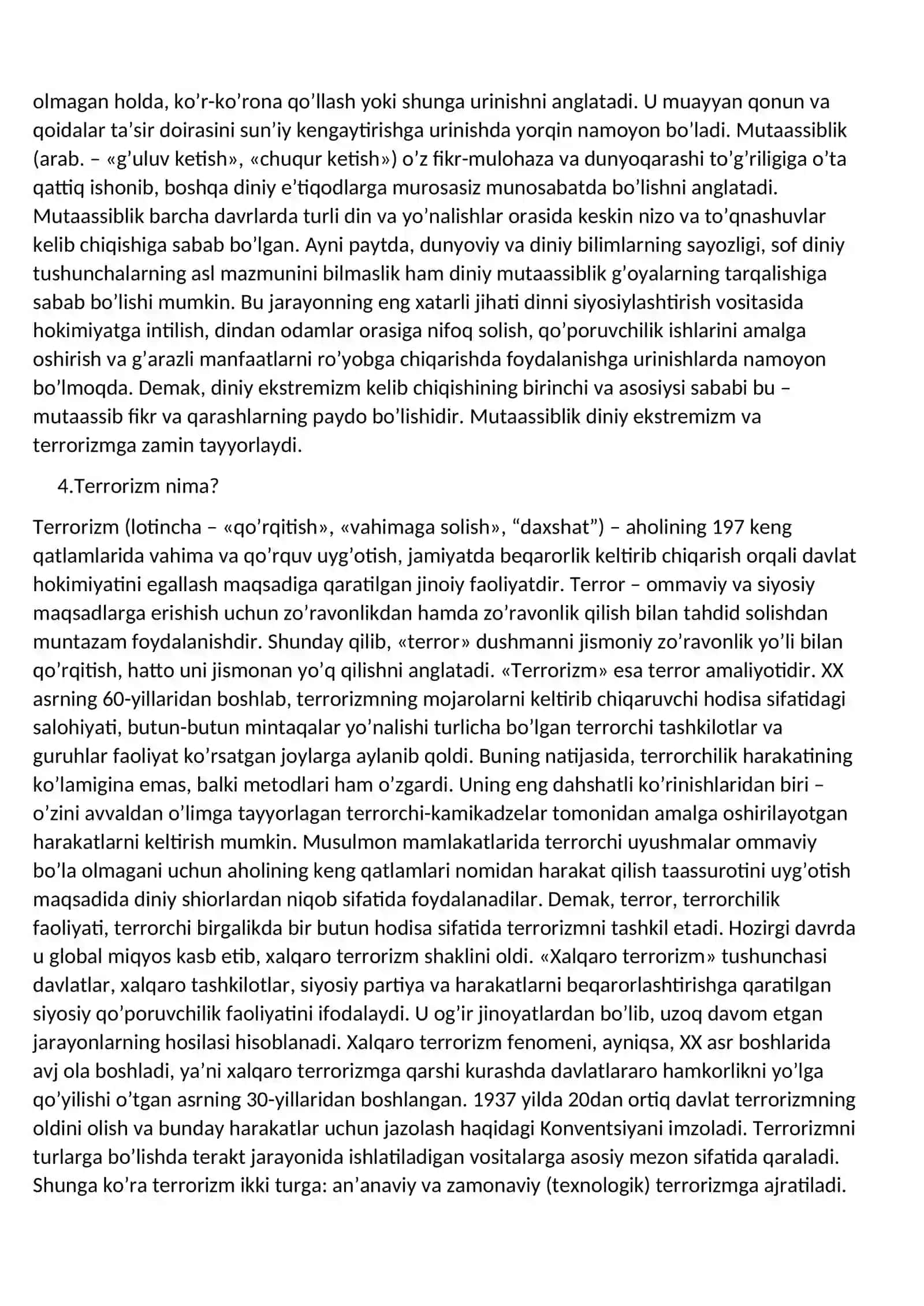 Diniy Mutassiblik (fanatizm) nima? 4