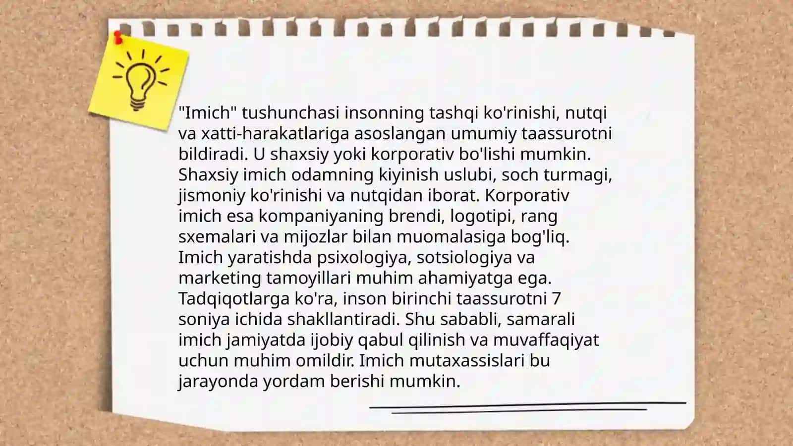 Reklama imich tushunchasi 4