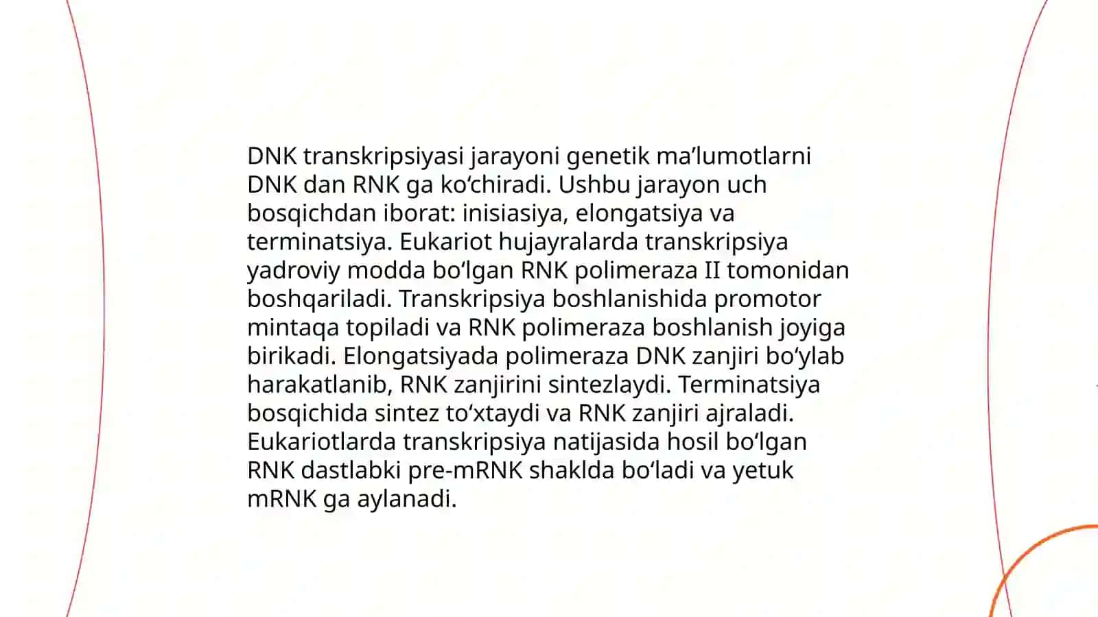 Oqsillar biosintezi jarayoni 4