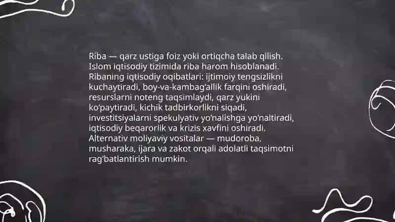 Islomdagi iqtisodiy qarashlar 4