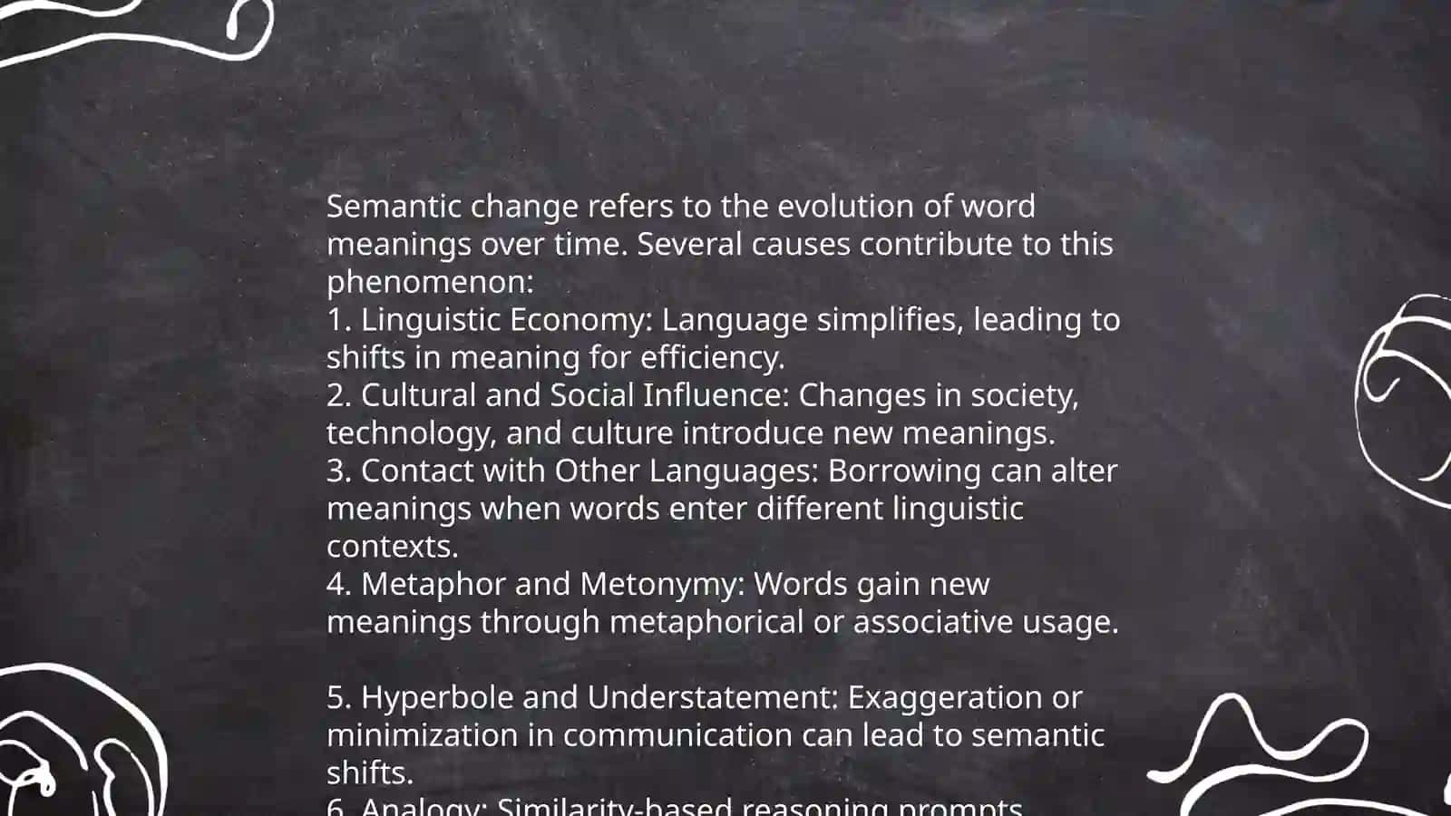 Types of Semantic Change 4