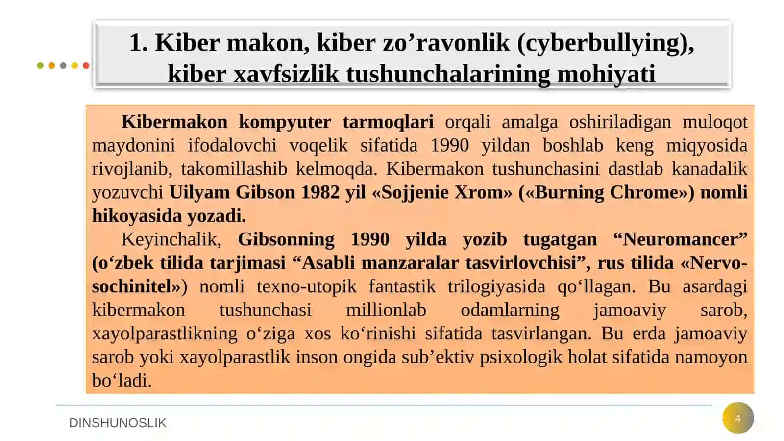 Dinlar falsafasi 4