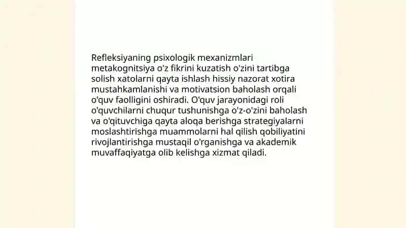 Reflektiv pedagogikaning ilmiy asoslari va amaliy jihatlari 4