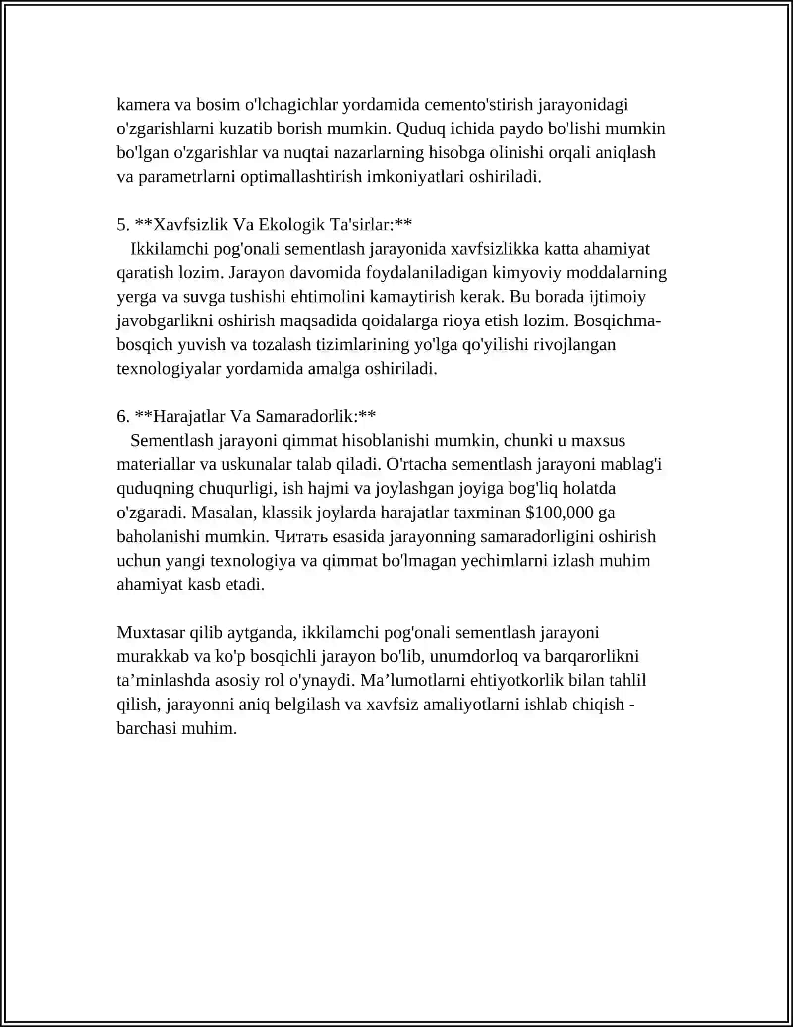 IKKI POG’ONALI SEMENTLASH VA ULARNI HISOBLASH 4
