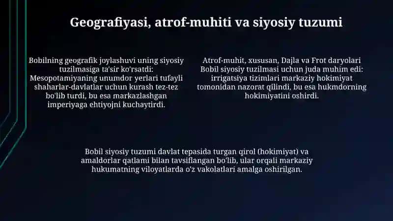 Bobil tarixi va rivojlanishi 4