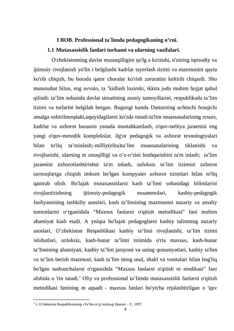 Professional ta`lim tizimi va uning mohiyati 4