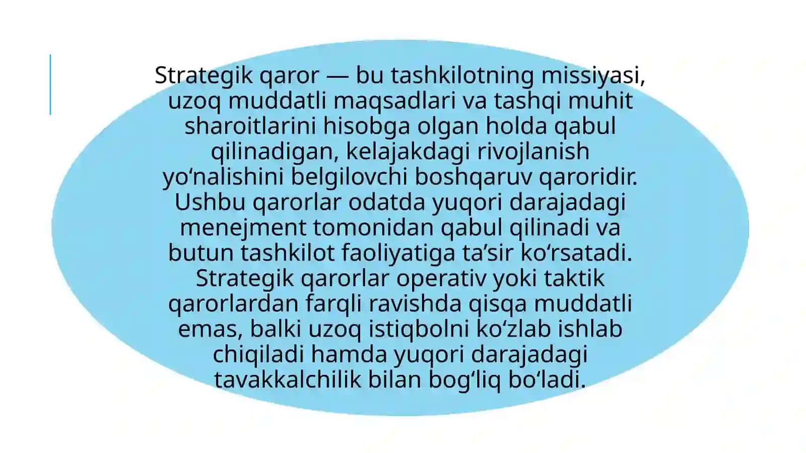 Biznesda strategik qarorlar qabul qilish 4