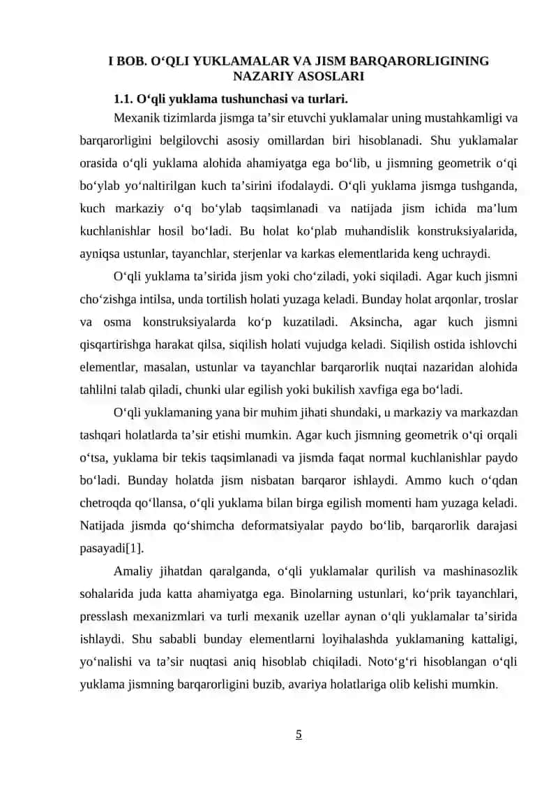 O‘QLI YUKLAMALARNING JISM BARQARORLIGIGA TA’SIRI 4