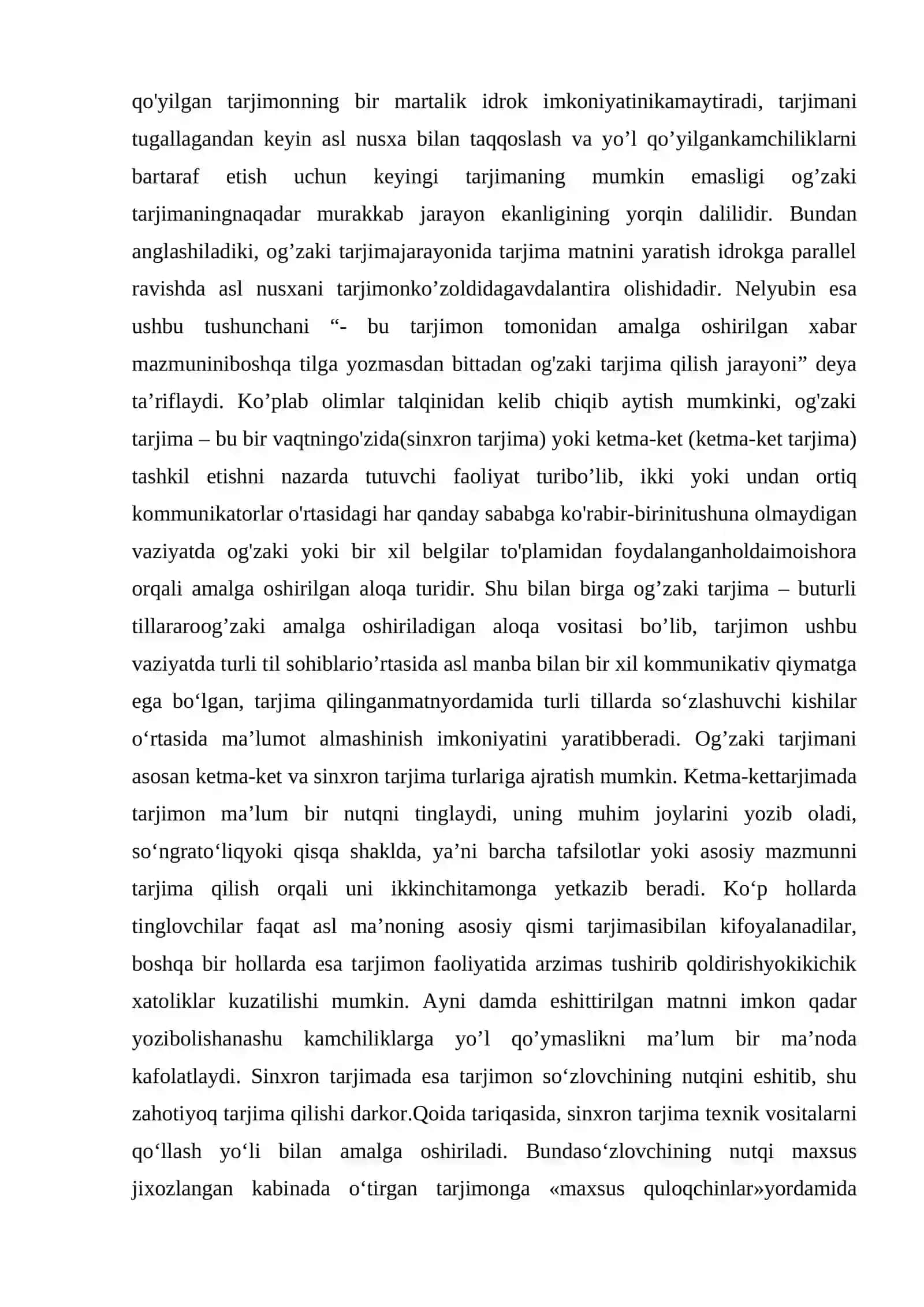 OG’ZAKI TARJIMA VA UNING ZAMONAVIY TARJIMA AMALYOTIDAGI O’RNI 4