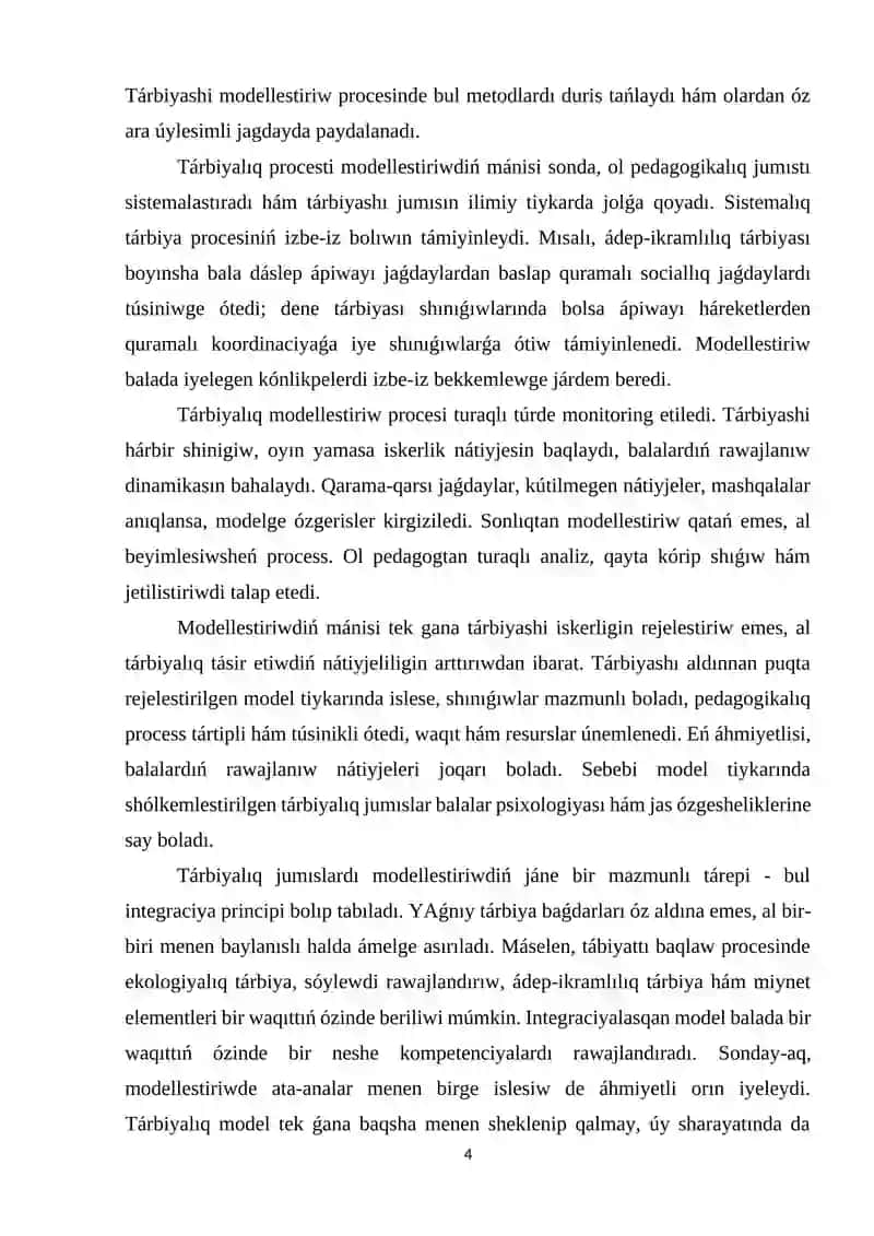 Mektepke shekemgi bilimlendiriw 4