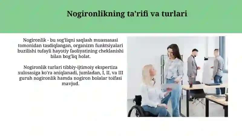 Nogironligi bor shaxslar bandligi 4