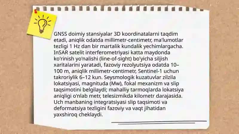 Yangi tektonik harakatlar xaritalari bilan ishlash 4