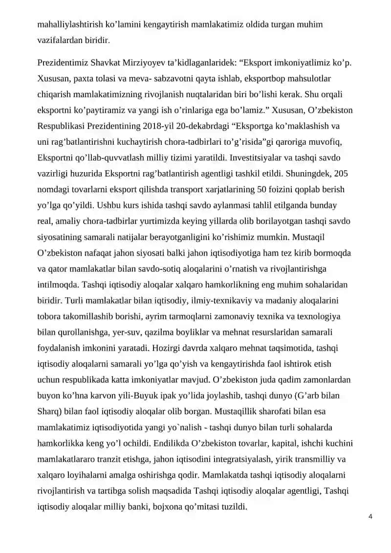 Tashqi Savdo Geografiyasi 4