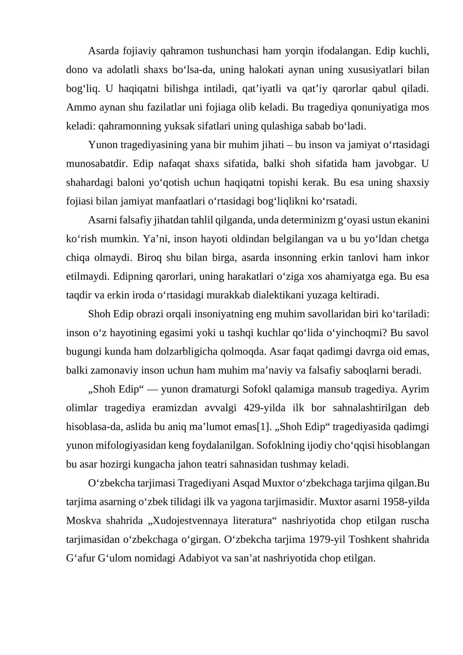 SHOH EDIP TAQDIRNING MUQARRARLIGI VA INSON IRODASINING OJIZLIGI. 4
