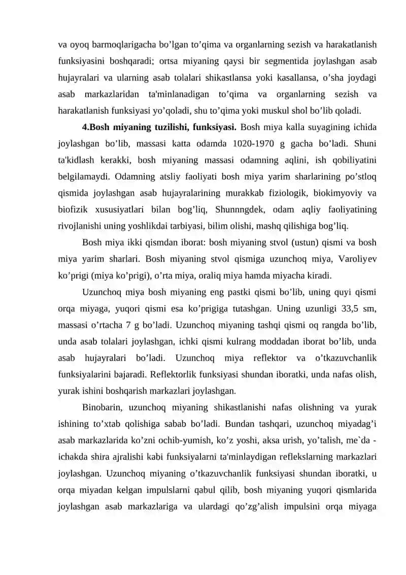 ASAB TIZIMINING TUZILISHI, FUNKSIYASI 4