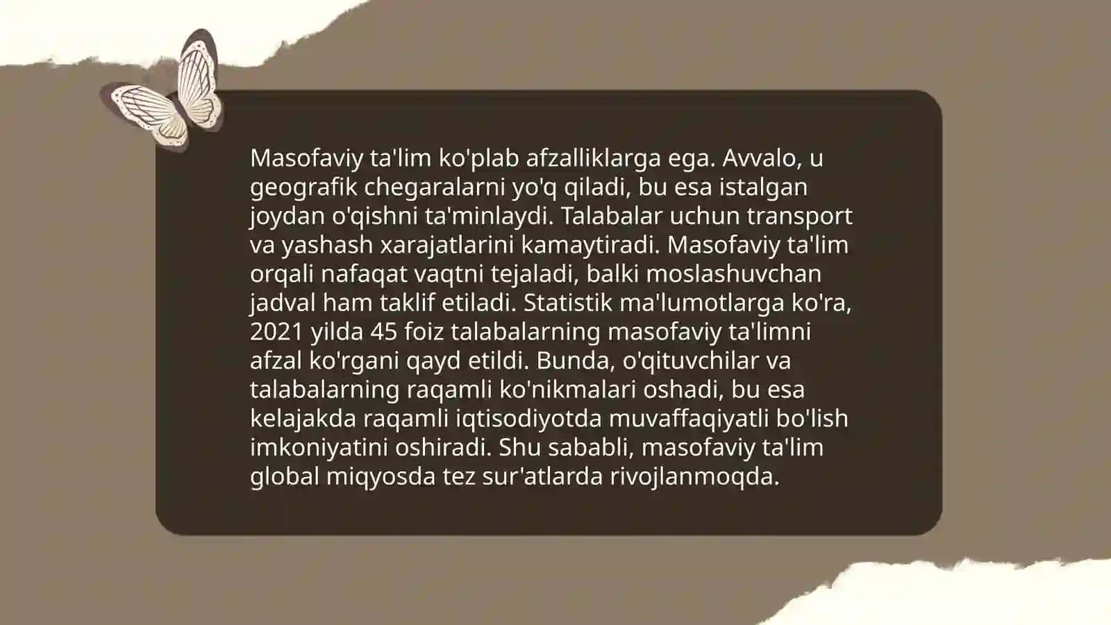 Masofaviy ta'lim texnologiyalari 4