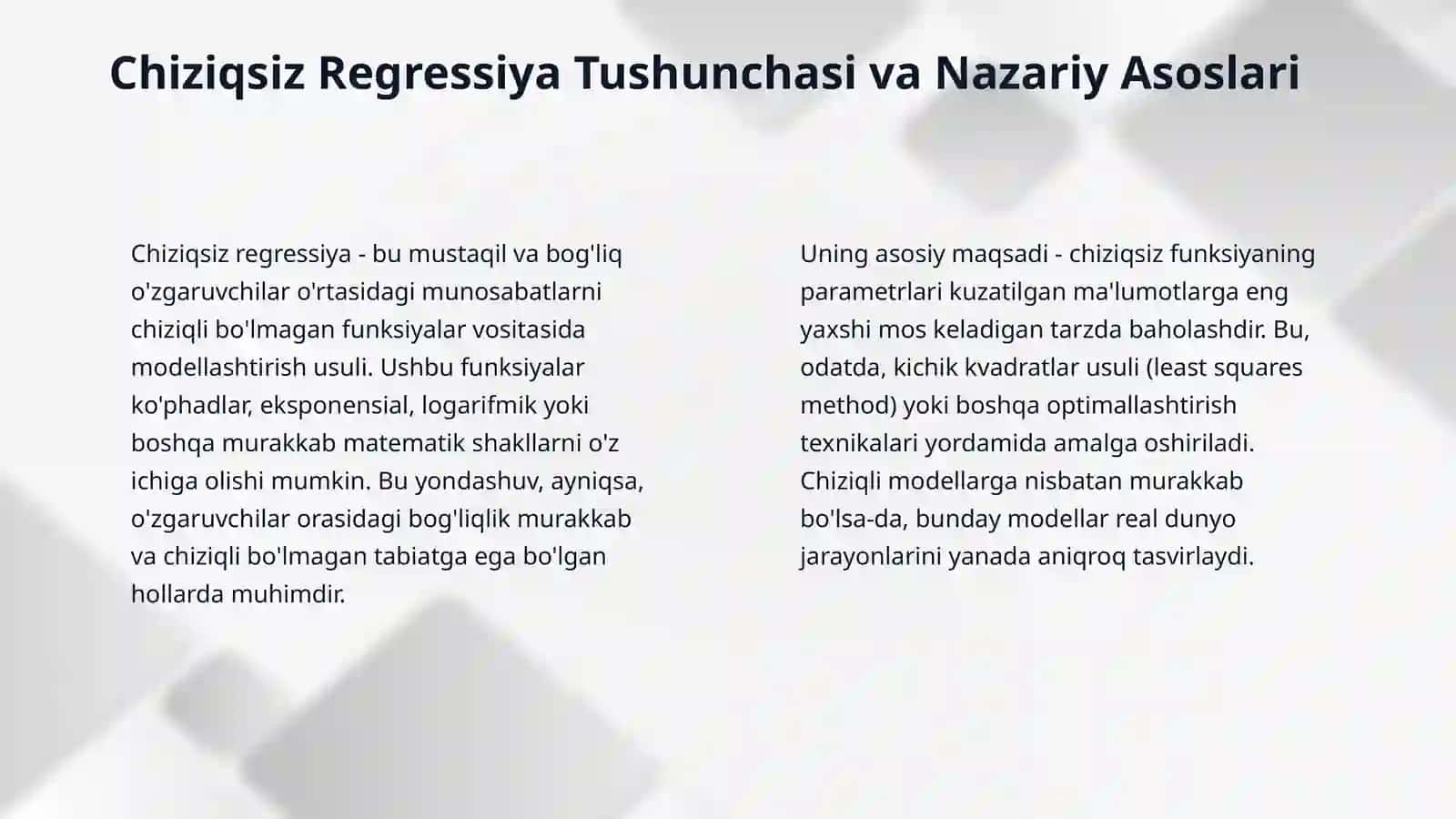 Chiziqsiz regressiya 4