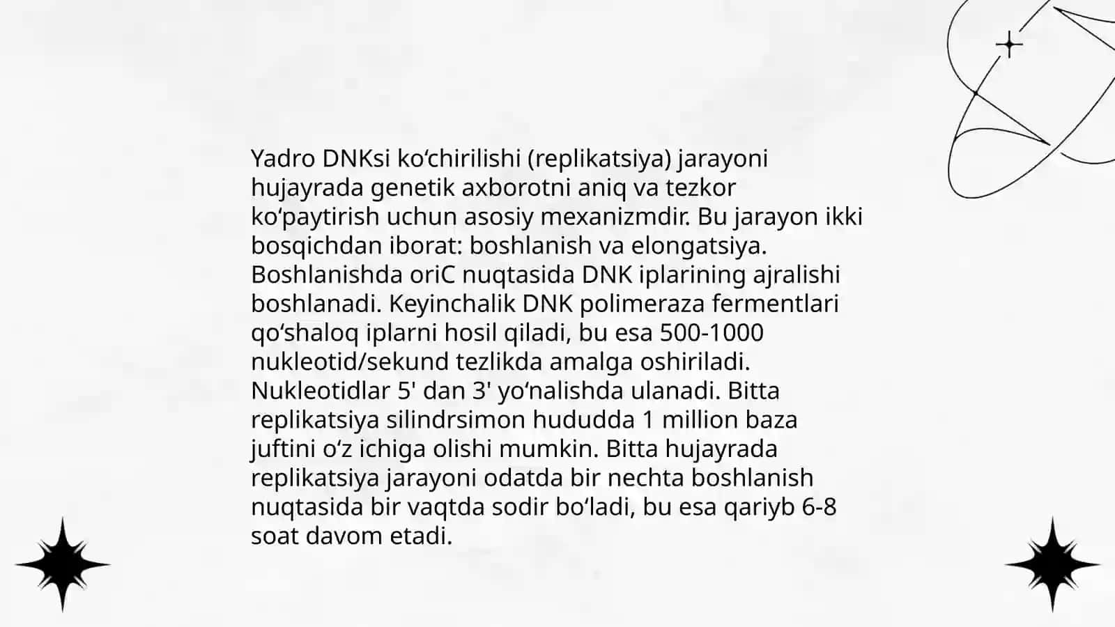 Yadroni replikatsiya jarayoni 4