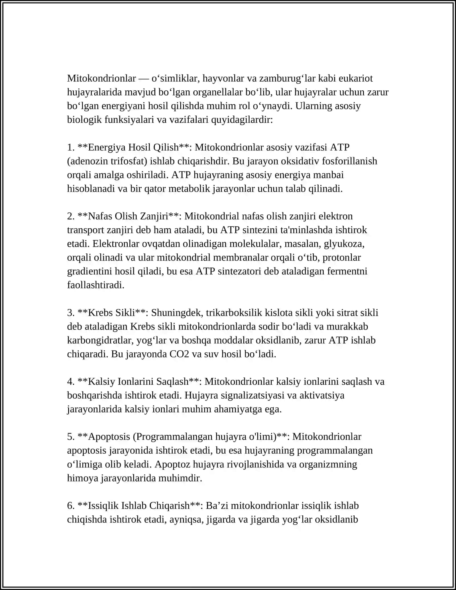 MITOXONDRIAL KASALLIKLAR.GIPOENERGETIK HOLATLAR 4
