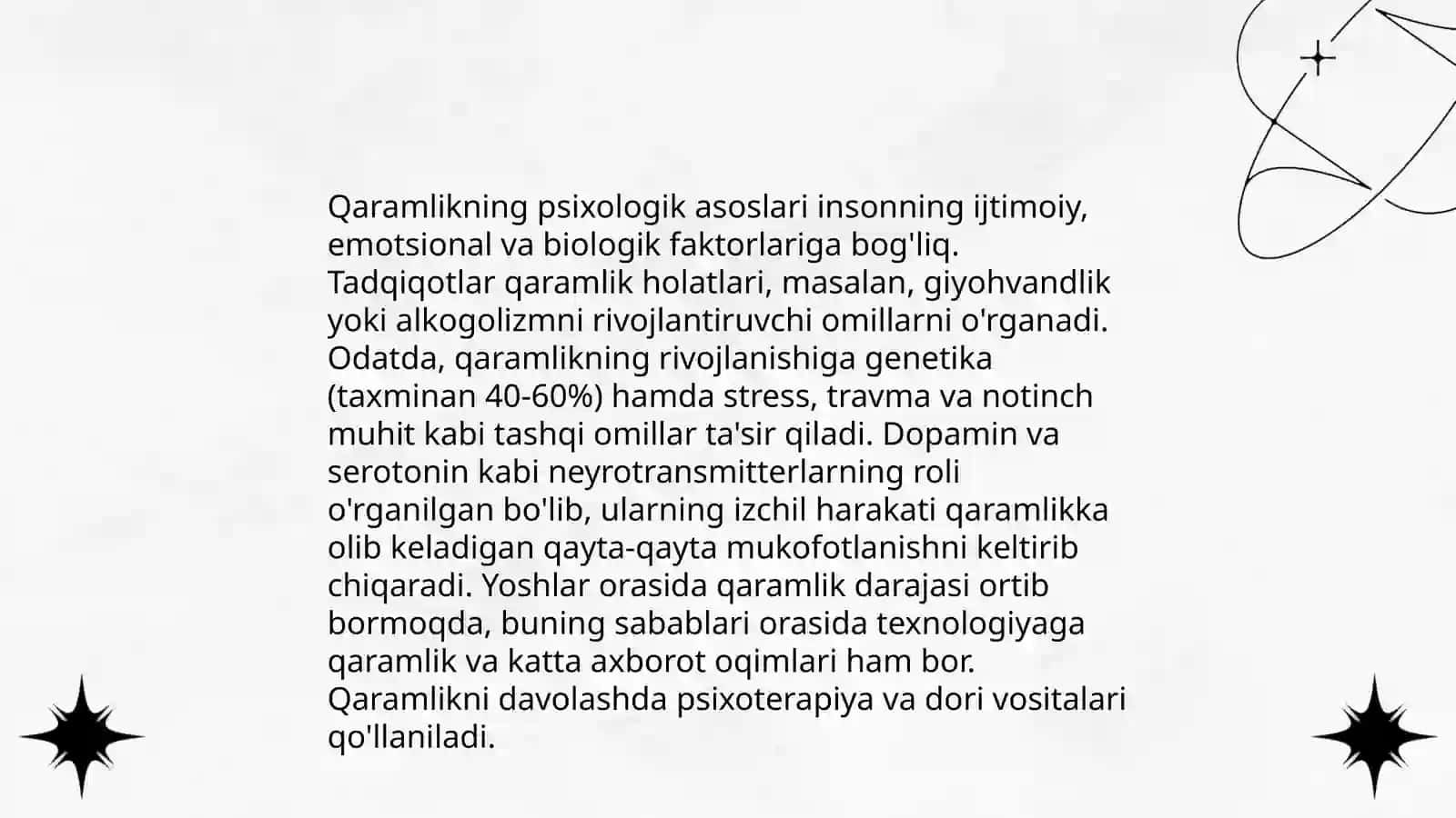 Zararli odatlar va ularga qaramlikning oldini olish 4
