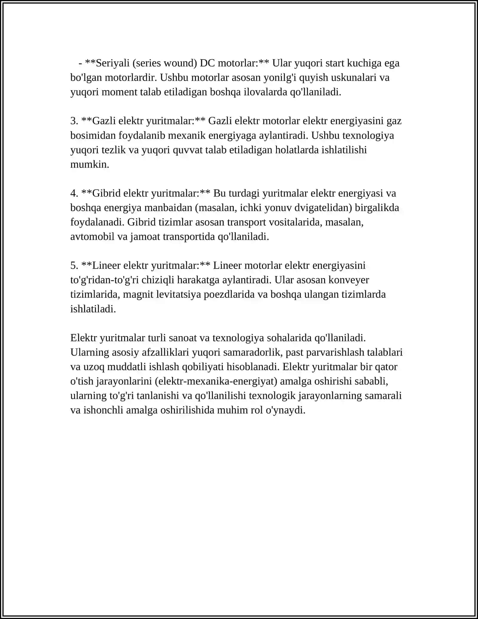 Elektr yuritmalarning turlari 4