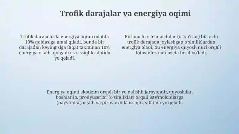 Ekotizimlarning tuzilishi 4