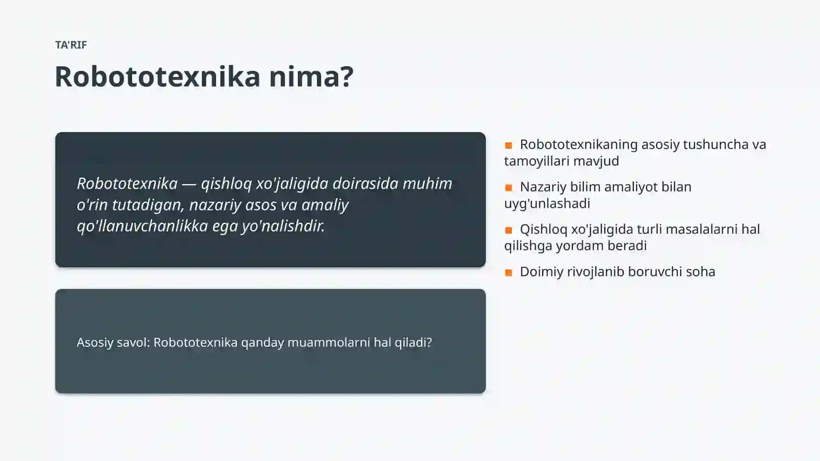 Robototexnika Muammolari va Yechimlari 4