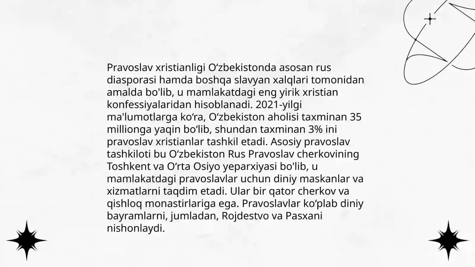 Oʻzbekistondagi boshqa diniy konfessiyalar 4