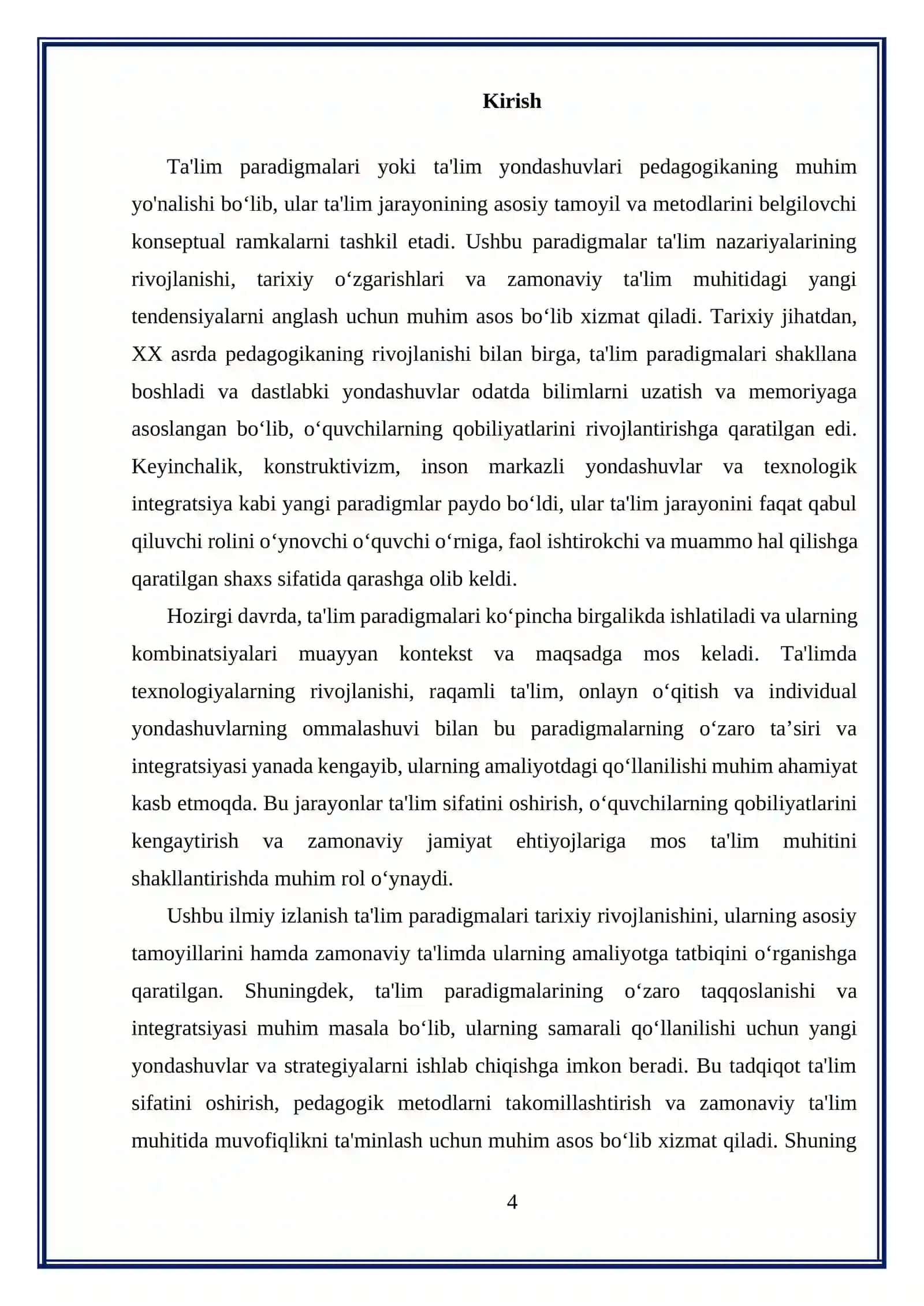Ta'lim paradigmalari 4