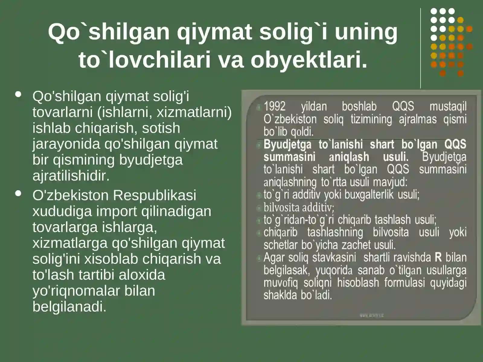 Qo'shilgan qiymat solig'i 4