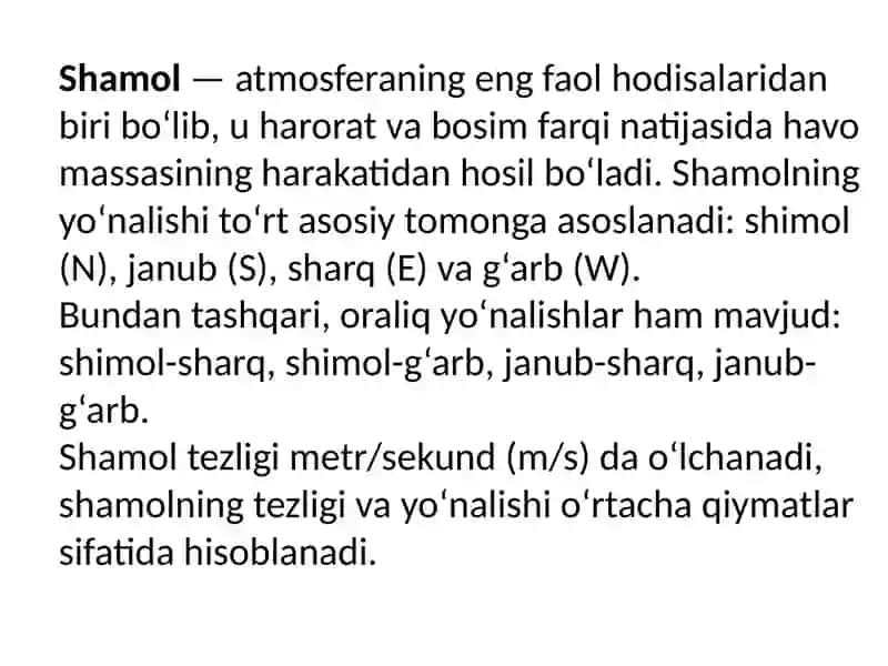 Shamol guli ( qurulishning gigienaik ahamiyati) 4