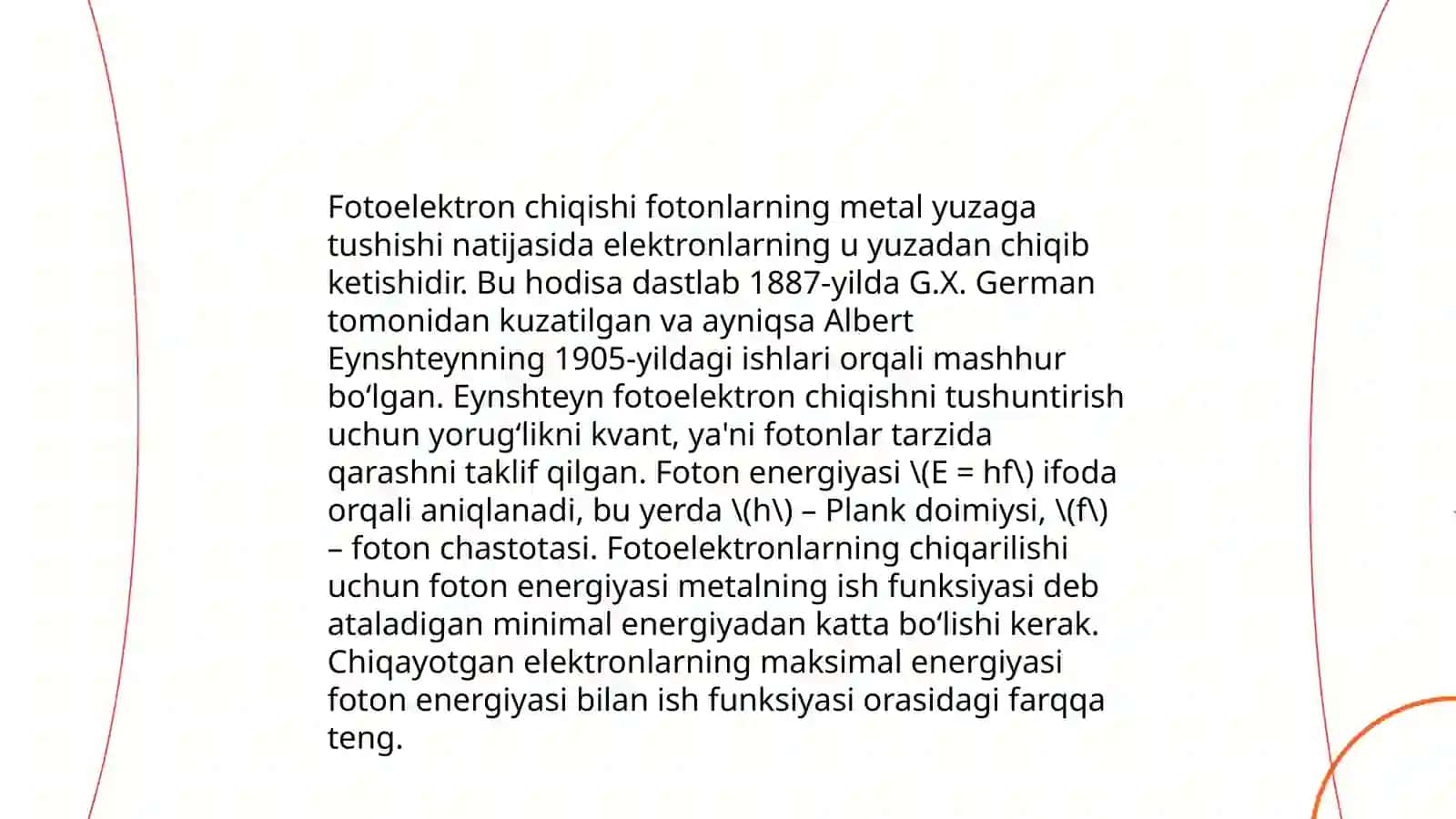 Fotoeffekt hodisasi 4