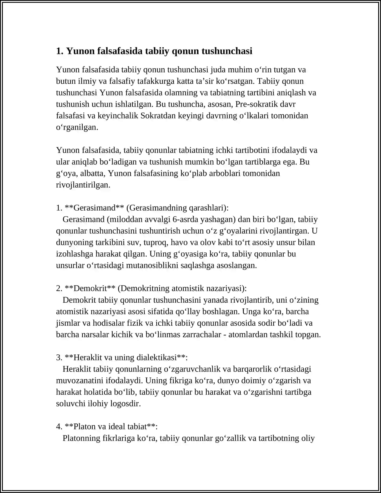 NATURAL SON VA 0 TUSHUNCHASINING VUJUDGA KELISH TARIXINI O'RGANISH 4