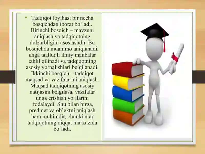 Tadqiqot loyihasi va dasturi 4