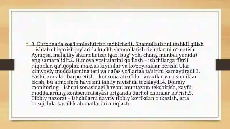 Kimyoviy Omillarning Umumzaharli va Maxsus Ta’sir 4