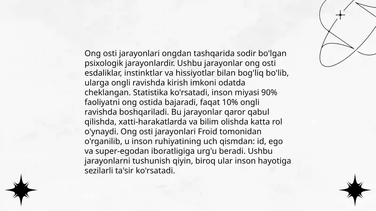 Ong taraqqiyoti va ongsizlik 4