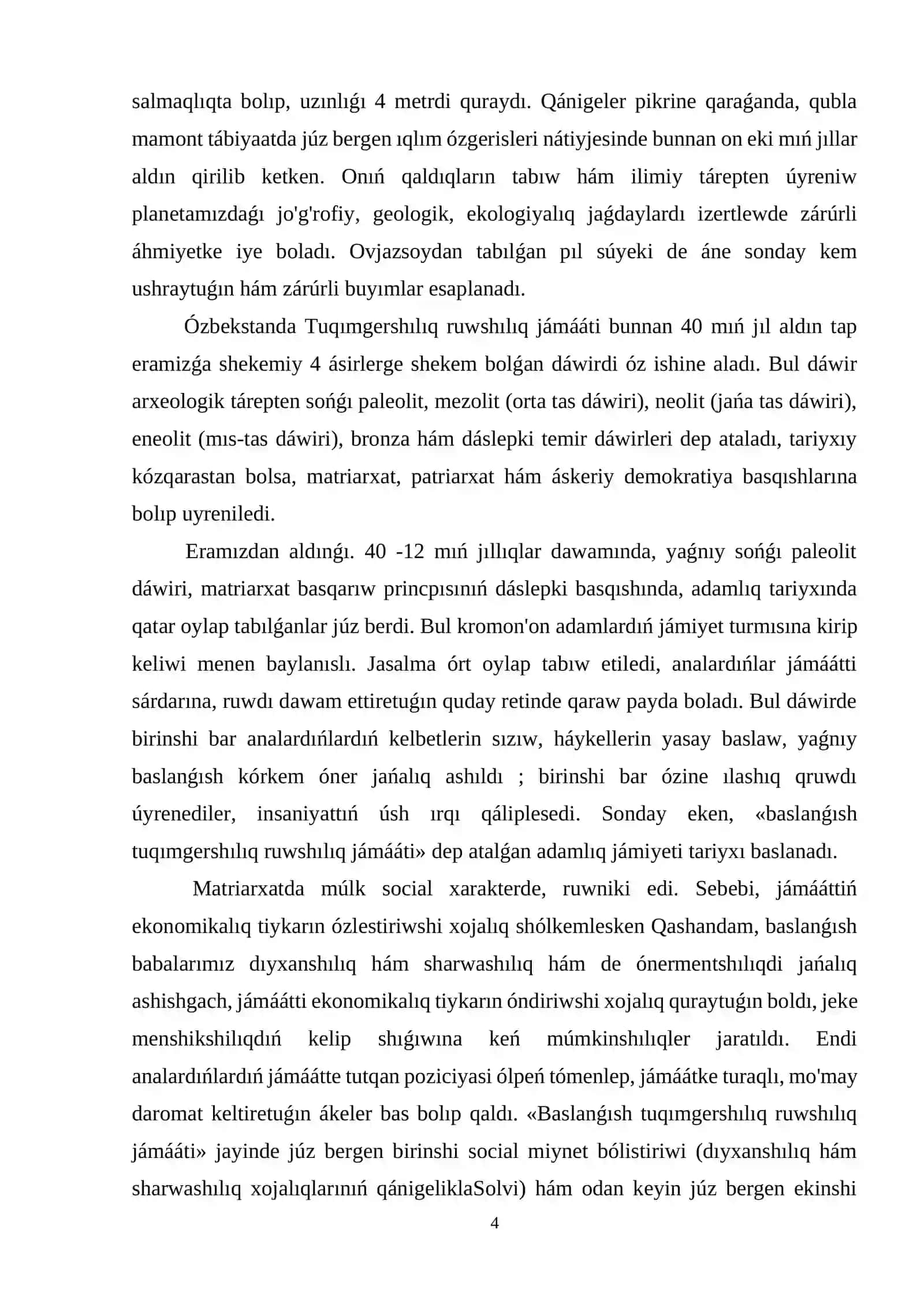 Ruw jámáátınıń daslepki basqishi 4