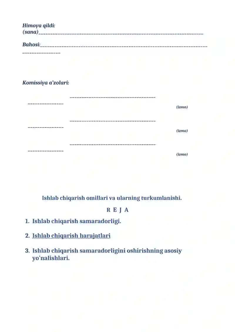 Ishlab chiqarish omillari va ularning turkumlanishi 4