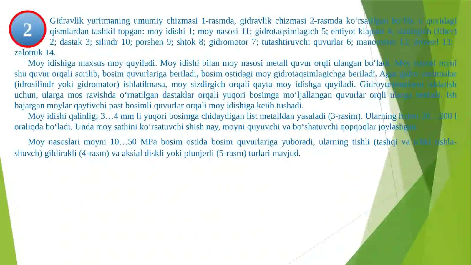 Gidravlik uzatmalar 4