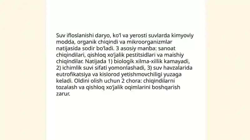 Ekologik muammolar 4