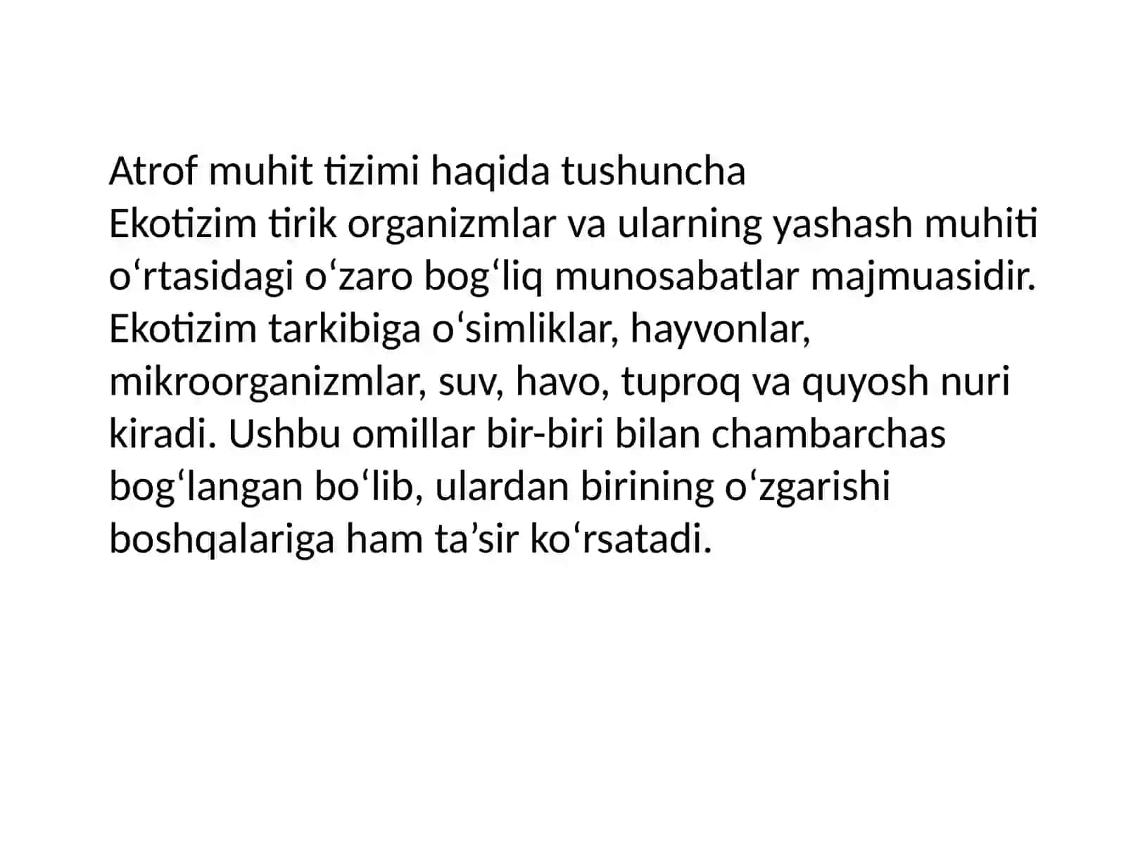Atrofmuhittizimlari:modda,energiyavahayot 4