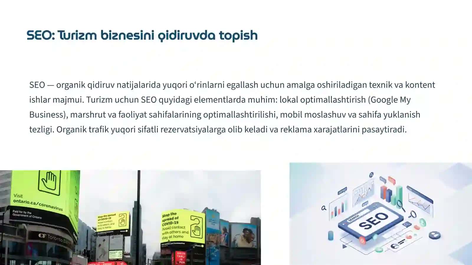 Raqamli marketing va turizm: SEO, SMM, Target marketing 4