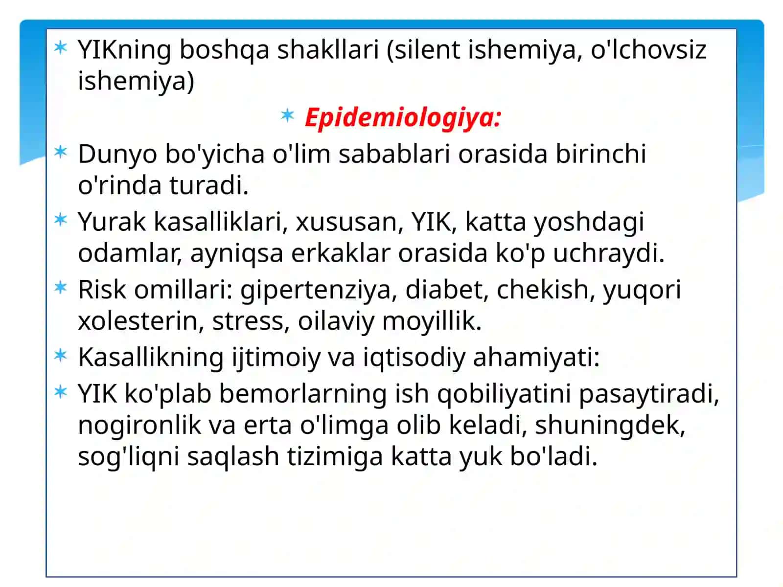 Yurak ishemik kasalligi haqida 4