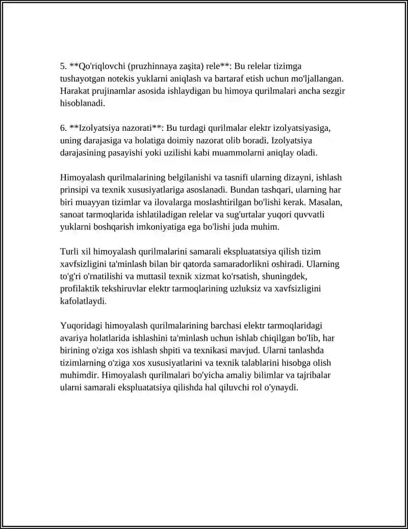 HIMOYALASH QURILMALARI EKSPLUATATSIYASI 4