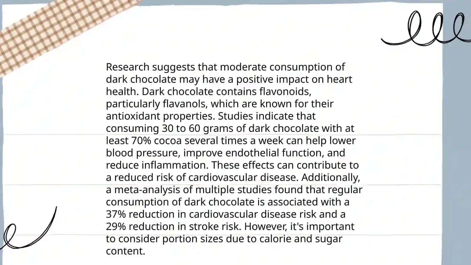 The benefits of chocolate 4
