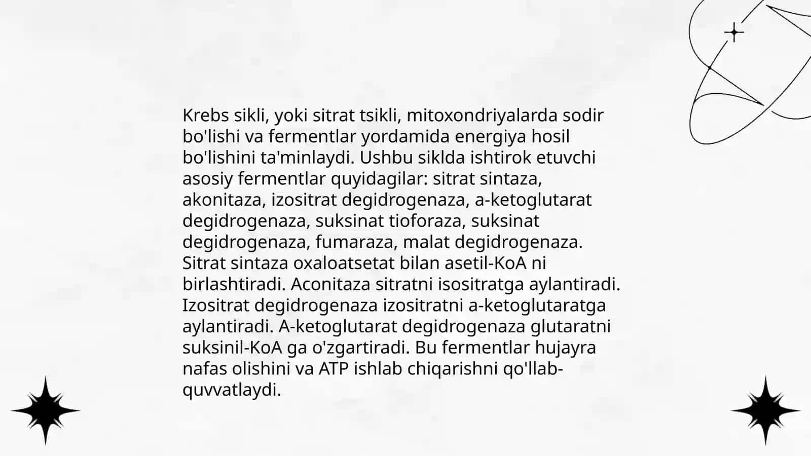 Kreb sikli va uning energetikasi 4