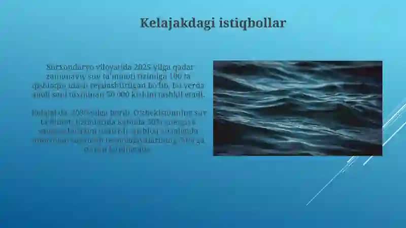 Suv Ta'minoti Tizimlaridan Foydalanish 4