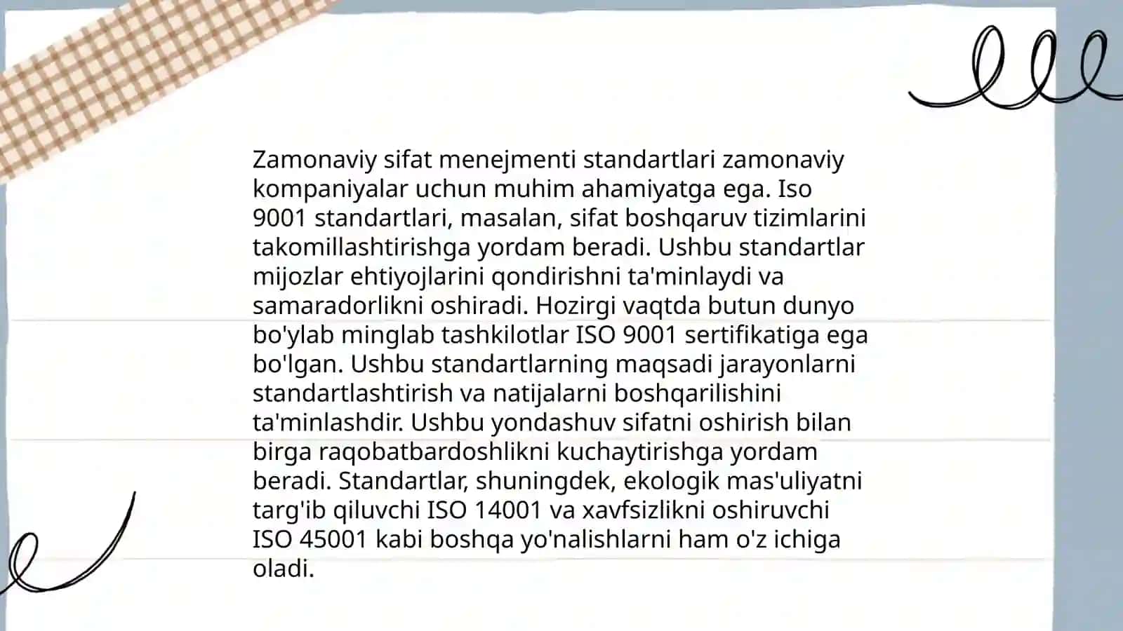 Sifatni aniqlashda yangi standartlar 4